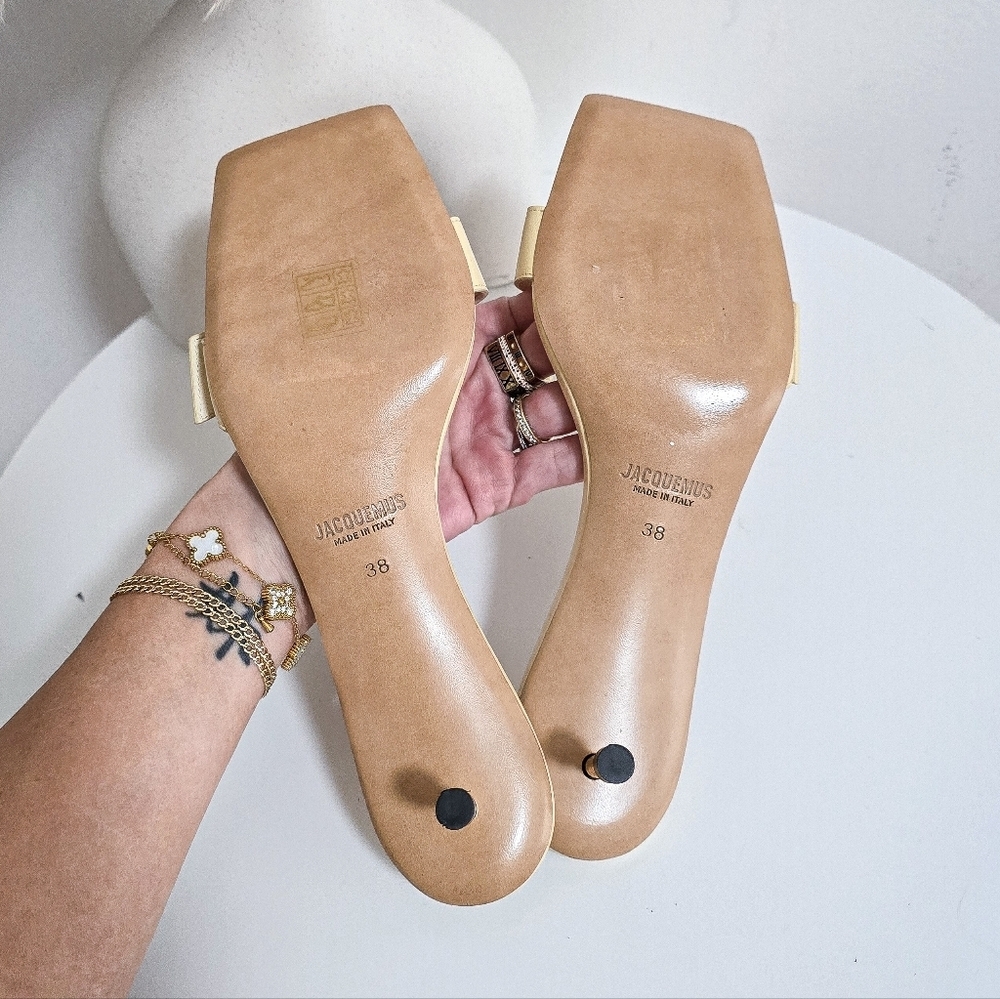 Jacquemus geometric buckle mule slides Les Sandales Regalo Basses Size 38 - Picture 8 of 13